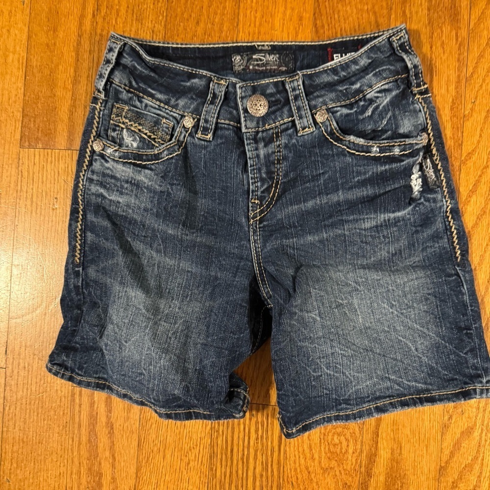 Silver Jeans Blue Jean Shorts Womens Size W25/L4